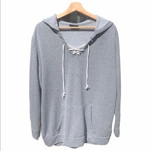 Cotton On Lace-Up Hooded Sweatshirt